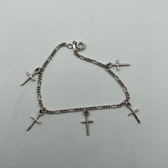 Jewelry - Sterling Silver Cross Charm Bracelet